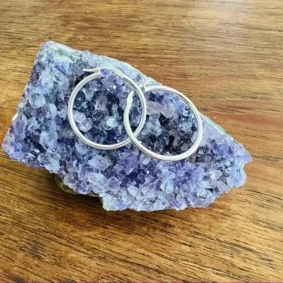 Classic Hoops 925 Hoops Earrings - Picture 2 of 6